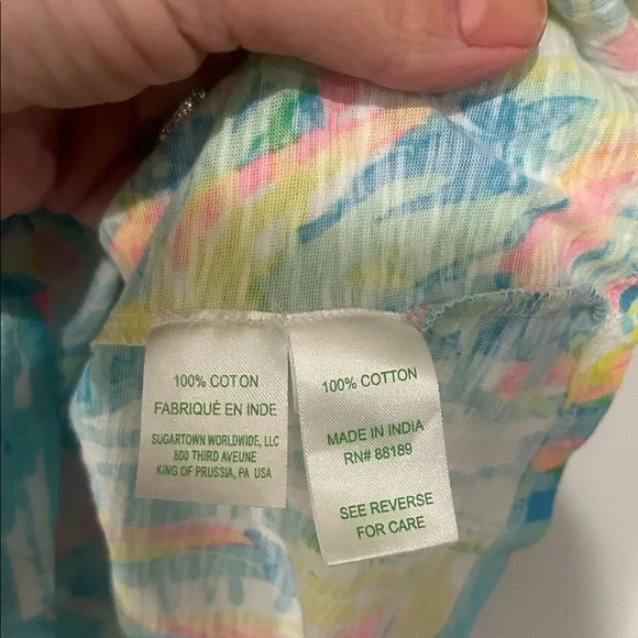 Lilly Pulitzer Multicolor Abstract Top - Picture 3 of 4